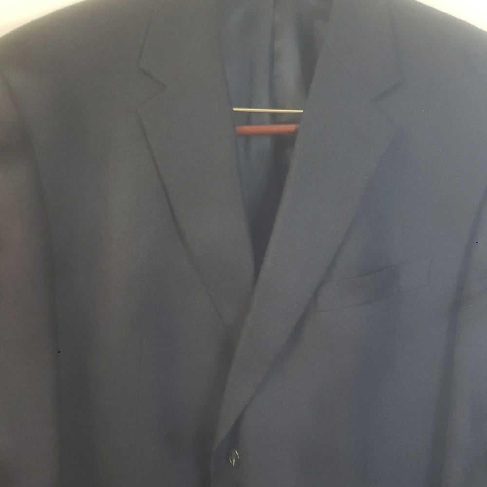 Ralph Lauren Dark Blue Men's Wool Silk Suit Jacket 50R